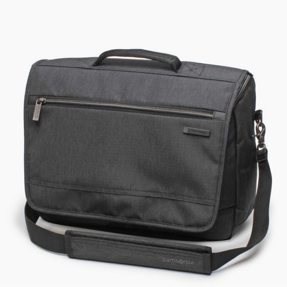 Samsonite Modern Utility Computer Laptop Messenger Travel Bag Dark Charcoal Gray